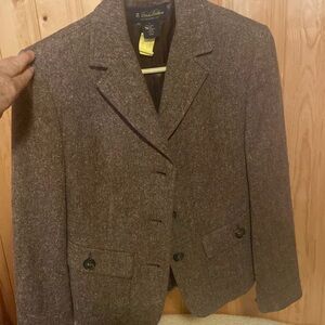 Like New ! Brown Wool Ladies Peacoat Jacket